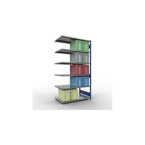 4004514284358 - SCHULTE Lagertechnik Fachbodenregal - Stecksystem MULTIplus 250 Anbauregal Längenriegel 2500x1300x800 mm 6 Böden enzianblau verzinkt 4004514284358 - SCHULTE Lagertechnik Fachbodenregal - Stecksystem MULTIplus 250 Anbauregal Längenriegel 2500x1300x800 mm 6 Böden enzianblau verzinkt