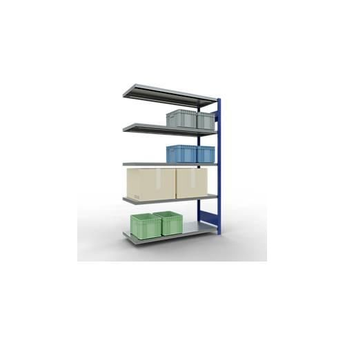 4004514283252 - SCHULTE Lagertechnik Fachbodenregal - Stecksystem MULTIplus 250 Anbauregal Längenriegel 2000x1300x500 mm 5 Böden enzianblau verzinkt 4004514283252 - SCHULTE Lagertechnik Fachbodenregal - Stecksystem MULTIplus 250 Anbauregal Längenriegel 2000x1300x500 mm 5 Böden enzianblau verzinkt