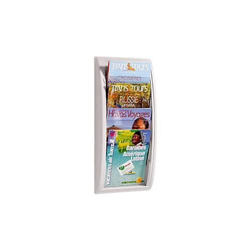 3660141203684 - Paperflow - Prospekthalter quick blick 29 x 65 x 95 cm (b x h x t) din A4 Polystyrol grau 4 Fächer