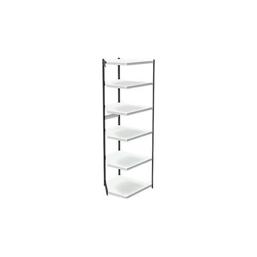 4044917039605 - Büro-Regalsystem ohne Rückwand Regalhöhe 2250 mm Eck-Anbauregal Breite x Tiefe 670 x 300 mm