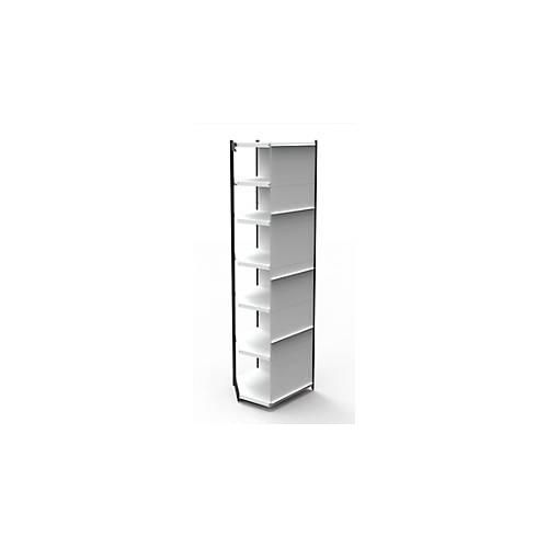 4044917044807 - Büro-Regalsystem mit Rückwand Regalhöhe 2600 mm Anbauregal Breite x Tiefe 1000 x 300 mm 4044917044807 - Büro-Regalsystem mit Rückwand Regalhöhe 2600 mm Anbauregal Breite x Tiefe 1000 x 300 mm