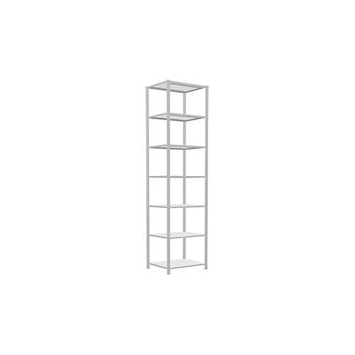 4004514238252 - Schulte Lagertechnik Fachbodenregal Stecksystem MultiPlus250 Grundregal 7 Fachböden Kreuzstrebe B 750 x T 600 x H 3000 mm Lichtgrau RAL 7035 4004514238252 - Schulte Lagertechnik Fachbodenregal Stecksystem MultiPlus250 Grundregal 7 Fachböden Kreuzstrebe B 750 x T 600 x H 3000 mm Lichtgrau RAL 7035