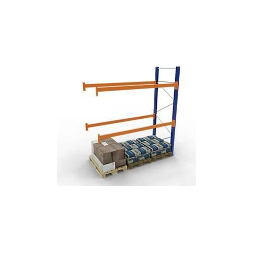 4058255107940 - Schulte Lagertechnik Palettenregal Anbauregal B 2786 x T 1100 x H 5000 mm 4 Ebenen Palettengewicht bis 1000 kg Feldlast 9000 kg blau orange 4058255107940 - Schulte Lagertechnik Palettenregal Anbauregal B 2786 x T 1100 x H 5000 mm 4 Ebenen Palettengewicht bis 1000 kg Feldlast 9000 kg blau orange