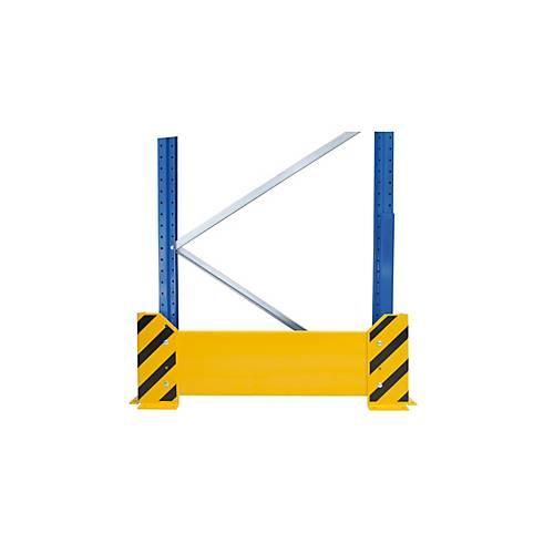4004514241726 - Schulte Lagertechnik Rammschutzwand für Einfach-Palettenregale H 400 mm für Regaltiefe 1100 mm gelb schwarz 4004514241726 - Schulte Lagertechnik Rammschutzwand für Einfach-Palettenregale H 400 mm für Regaltiefe 1100 mm gelb schwarz