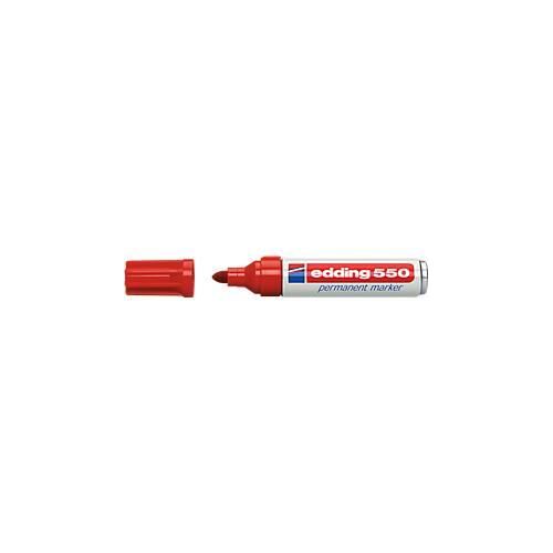 4004764023806 - edding 550 Permanent Marker Rundspitze 3-4 mm rot 10 Stück 4004764023806 - edding 550 Permanent Marker Rundspitze 3-4 mm rot 10 Stück
