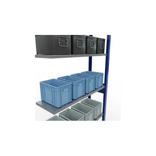 4004514279811 - Schulte Lagertechnik Fachbodenregal-Stecksystem MULTIplus 150 Anbauregal Längenriegel 2500x1000x300 mm 6 Böden enzianblau verzinkt 4004514279811 - Schulte Lagertechnik Fachbodenregal-Stecksystem MULTIplus 150 Anbauregal Längenriegel 2500x1000x300 mm 6 Böden enzianblau verzinkt
