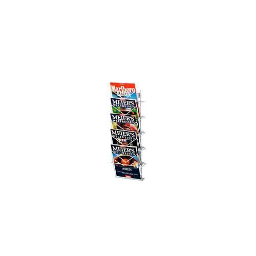 4044917217102 - Wandprospekthalter Kunststoffbeschichteter Stahldraht Lichtgrau 260 x 127 x 700 mm 4044917217102 - Wandprospekthalter Kunststoffbeschichteter Stahldraht Lichtgrau 260 x 127 x 700 mm