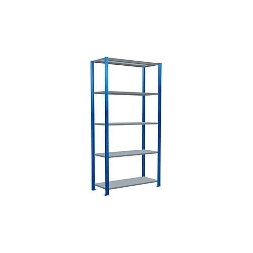 4004514282552 - Schulte Lagertechnik Fachbodenregal Stecksystem MultiPlus250 Grundregal 5 Fachböden Kreuzstrebe B 1000 x T 400 x H 2000 mm Enzianblau RAL 5010 4004514282552 - Schulte Lagertechnik Fachbodenregal Stecksystem MultiPlus250 Grundregal 5 Fachböden Kreuzstrebe B 1000 x T 400 x H 2000 mm Enzianblau RAL 5010