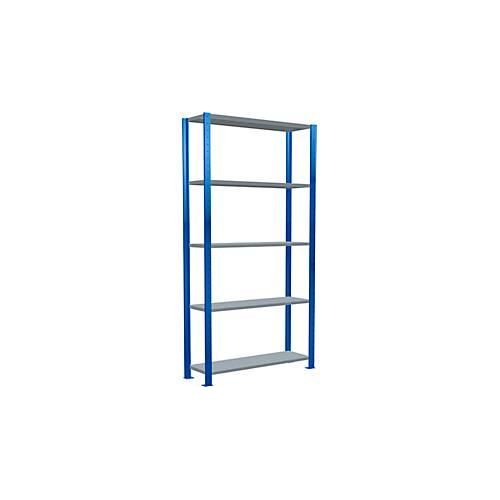 4004514281968 - Schulte Lagertechnik Fachbodenregal Stecksystem MultiPlus250 Grundregal 5 Fachböden Kreuzstrebe B 1000 x T 300 x H 2000 mm Enzianblau RAL 5010 4004514281968 - Schulte Lagertechnik Fachbodenregal Stecksystem MultiPlus250 Grundregal 5 Fachböden Kreuzstrebe B 1000 x T 300 x H 2000 mm Enzianblau RAL 5010