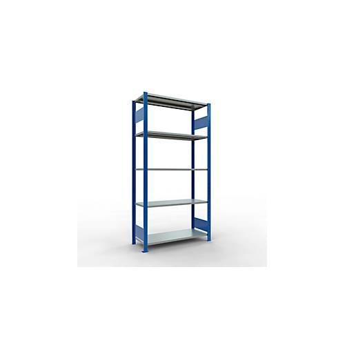 4004514279965 - Schulte Lagertechnik Fachbodenregal MULTIplus150 Steck-Grundregal B 1000 x T 400 x H 2000 mm 5 Ebenen bis 1300 kg enzianblau verzinkt 4004514279965 - Schulte Lagertechnik Fachbodenregal MULTIplus150 Steck-Grundregal B 1000 x T 400 x H 2000 mm 5 Ebenen bis 1300 kg enzianblau verzinkt