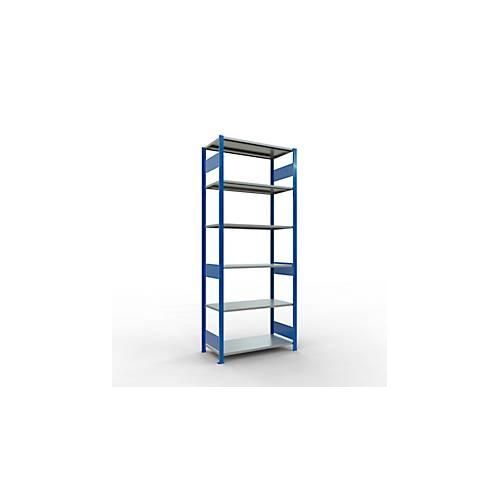 4004514280473 - Schulte Lagertechnik Fachbodenregal MULTIplus150 Steck-Grundregal B 1000 x T 500 x H 2500 mm 6 Ebenen bis 1400 kg enzianblau verzinkt 4004514280473 - Schulte Lagertechnik Fachbodenregal MULTIplus150 Steck-Grundregal B 1000 x T 500 x H 2500 mm 6 Ebenen bis 1400 kg enzianblau verzinkt