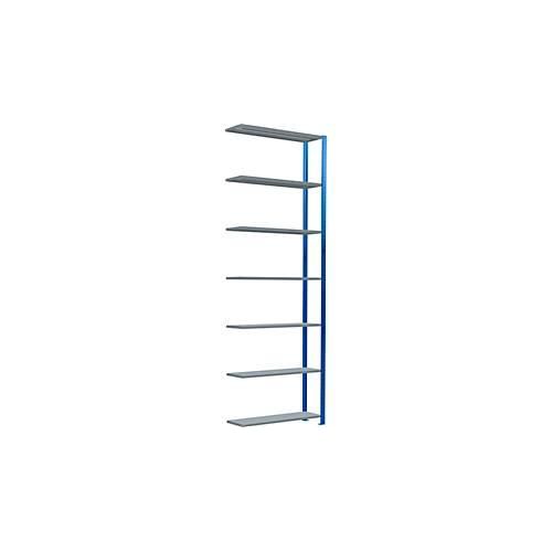 4004514282460 - Schulte Lagertechnik Fachbodenregal Stecksystem MultiPlus250 Anbauregal 7 Fachböden Kreuzstrebe B 1000 x T 300 x H 3000 mm Enzianblau RAL 5010 4004514282460 - Schulte Lagertechnik Fachbodenregal Stecksystem MultiPlus250 Anbauregal 7 Fachböden Kreuzstrebe B 1000 x T 300 x H 3000 mm Enzianblau RAL 5010