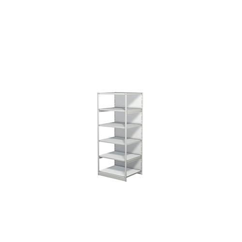 4044917346604 - - Steckregal mit Rückwand Grundfeld 6 Fachböden 5 oh BxTxH 750x600x1900 mm lichtgrau 4044917346604 - - Steckregal mit Rückwand Grundfeld 6 Fachböden 5 oh BxTxH 750x600x1900 mm lichtgrau
