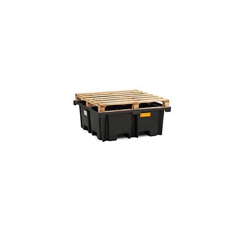 4052886429150 - PE-Palettenauffangwanne CEMO 400 4 für 1 Industriepalette L 1290 x B 1290 x H 480 mm 400 l für 4 x 200 l Fässer ohne Gitterrost