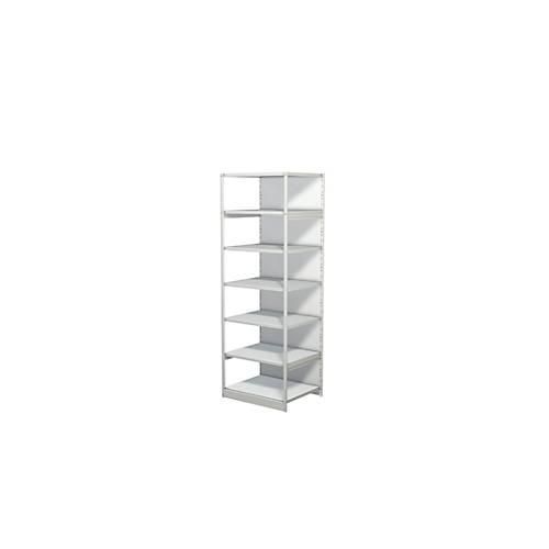 4044917346703 - - Steckregal mit Rückwand Grundfeld 7 Fachböden 6 oh BxTxH 750x600x2250 mm lichtgrau 4044917346703 - - Steckregal mit Rückwand Grundfeld 7 Fachböden 6 oh BxTxH 750x600x2250 mm lichtgrau