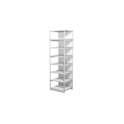 4044917346802 - - Steckregal mit Rückwand Grundfeld 8 Fachböden 7 oh BxTxH 750x600x2600 mm lichtgrau 4044917346802 - - Steckregal mit Rückwand Grundfeld 8 Fachböden 7 oh BxTxH 750x600x2600 mm lichtgrau