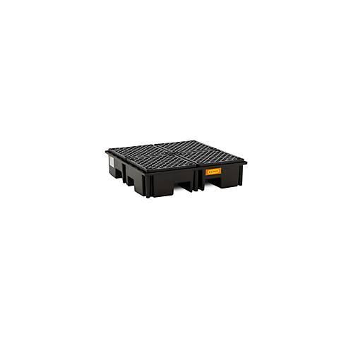 4052886425886 - PE-Palettenauffangwanne CEMO 220 4 für 1 Industriepalette L 1230 x B 1230 x H 290 mm 220 l für 4 x 200 l Fässer PE-Gitterrost 4052886425886 - PE-Palettenauffangwanne CEMO 220 4 für 1 Industriepalette L 1230 x B 1230 x H 290 mm 220 l für 4 x 200 l Fässer PE-Gitterrost