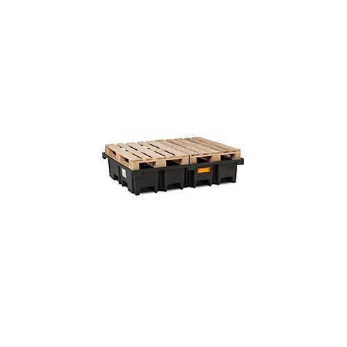 4052886425909 - PE-Palettenauffangwanne CEMO 425 4 für 2 Europaletten quer L 1670 x B 1270 x H 360 mm 425 l für 4 x 200 l Fässer ohne Gitterrost