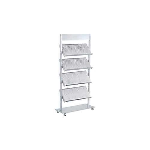 4044917415560 - Rico DIN A4 Prospektständer Silber 6332 985 (B) x 300 (T) x 1650 (H) mm 4044917415560 - Rico DIN A4 Prospektständer Silber 6332 985 (B) x 300 (T) x 1650 (H) mm