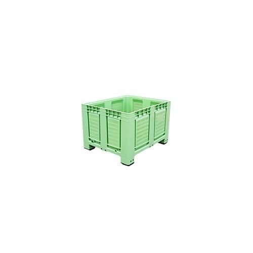 4260582170263 - Palettenbehälter Big Box FP-FBO1210 680 l B 1200 x T 1000 x H 790 mm perforiert hellgrün 4 Füße bis 450 kg