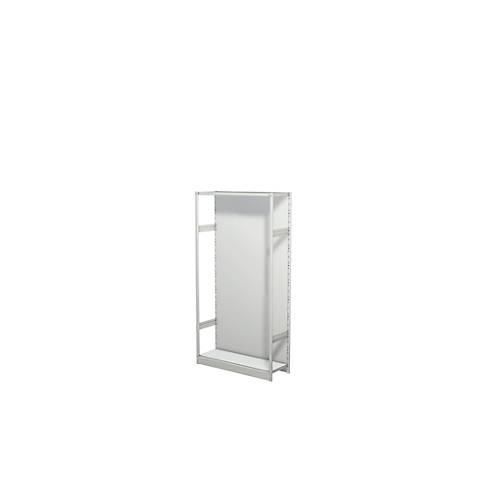 4044917338500 - - Steckregal mit Rückwand ohne Böden Grundfeld BxTxH 960x300x1900 mm lichtgrau 4044917338500 - - Steckregal mit Rückwand ohne Böden Grundfeld BxTxH 960x300x1900 mm lichtgrau