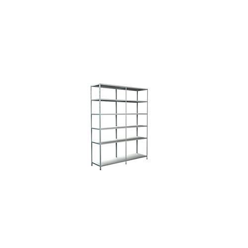 4004514122551 - Steckregal Stecksystem Grund- und Anbauregal Regale Metall weiß 2300x1800x500 mm 12 Böden Gr B H T 180 cm x 230 cm x 50 cm weiß Werkstatt-Regale 4004514122551 - Steckregal Stecksystem Grund- und Anbauregal Regale Metall weiß 2300x1800x500 mm 12 Böden Gr B H T 180 cm x 230 cm x 50 cm weiß Werkstatt-Regale