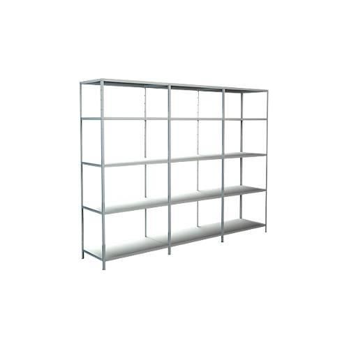 4004514122414 - Steckregal Stecksystem Grund- und 2x Anbauregale Regale Metall weiß 1800x2600x500 mm 15 Böden Gr B H T 260 cm x 200 cm x 50 cm weiß Werkstatt-Regale 4004514122414 - Steckregal Stecksystem Grund- und 2x Anbauregale Regale Metall weiß 1800x2600x500 mm 15 Böden Gr B H T 260 cm x 200 cm x 50 cm weiß Werkstatt-Regale