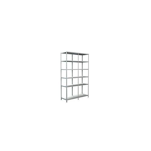 4004514122537 - Steckregal Stecksystem Grund- und Anbauregal Regale Metall weiß 2300x1400x500 mm 12 Böden weiß Regal- Ordnungssysteme 4004514122537 - Steckregal Stecksystem Grund- und Anbauregal Regale Metall weiß 2300x1400x500 mm 12 Böden weiß Regal- Ordnungssysteme