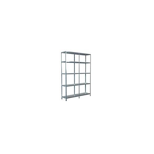 4004514122803 - Steckregal Stecksystem Grund- und Anbauregal Regale Metall verzinkt 2000x1400x350 mm 10 Böden Gr B H T 140 cm x 200 cm x 35 cm silberfarben Werkstatt-Regale 4004514122803 - Steckregal Stecksystem Grund- und Anbauregal Regale Metall verzinkt 2000x1400x350 mm 10 Böden Gr B H T 140 cm x 200 cm x 35 cm silberfarben Werkstatt-Regale