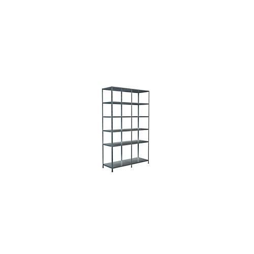4004514123077 - Steckregal Stecksystem Grund- und Anbauregal Regale Metall verzinkt 2300x1400x500 mm 12 Böden silberfarben Regal- Ordnungssysteme 4004514123077 - Steckregal Stecksystem Grund- und Anbauregal Regale Metall verzinkt 2300x1400x500 mm 12 Böden silberfarben Regal- Ordnungssysteme