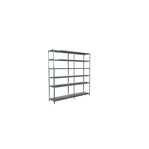 4004514123114 - Steckregal Stecksystem Grund- und Anbauregal Regale Metall verzinkt 2300x2200x500 mm 12 Böden Gr B H T 220 cm x 230 cm x 50 cm silberfarben Werkstatt-Regale 4004514123114 - Steckregal Stecksystem Grund- und Anbauregal Regale Metall verzinkt 2300x2200x500 mm 12 Böden Gr B H T 220 cm x 230 cm x 50 cm silberfarben Werkstatt-Regale
