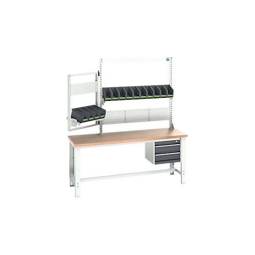 4049751600226 - Systemwerkbank cubio mit Schubladen Aufnahme- und Schwenkrahmen Buche-Multiplexplatte bis 800 kg B 2000 x T 750 mm Lichtgrau 4049751600226 - Systemwerkbank cubio mit Schubladen Aufnahme- und Schwenkrahmen Buche-Multiplexplatte bis 800 kg B 2000 x T 750 mm Lichtgrau