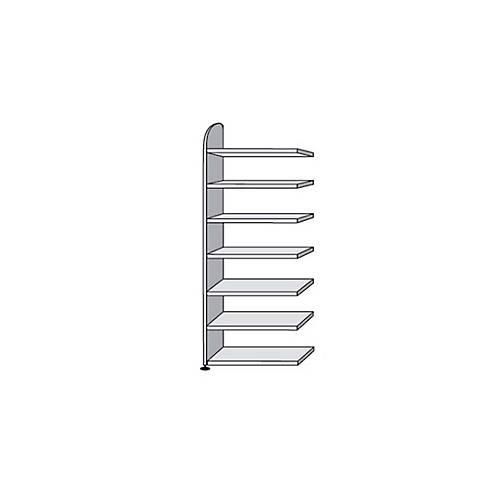 4044917367401 - Büroregal Dante® Regalfeld H 2600 x B 1000 mm ohne Rückwand lichtgrau 4044917367401 - Büroregal Dante® Regalfeld H 2600 x B 1000 mm ohne Rückwand lichtgrau