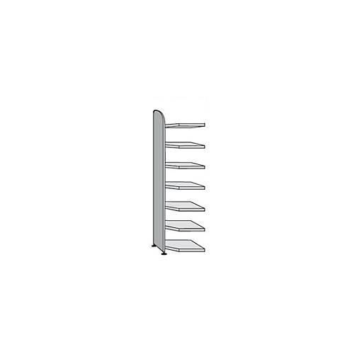 4044917367708 - Büroregal Dante® Eckregalfeld H 2600 x B 600 mm ohne Rückwand lichtgrau 4044917367708 - Büroregal Dante® Eckregalfeld H 2600 x B 600 mm ohne Rückwand lichtgrau