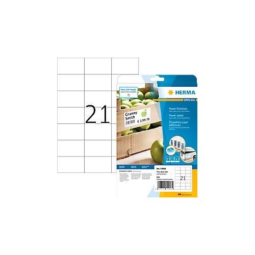 4008705109062 - HERMA Etiketten A4 70x423 mm weiß extrem stark haftend Papier matt 525 St - Weiß - Selbstklebendes Druckeretikett - A4 - Papier - Laser Inkjet - Dauerhaft 4008705109062 - HERMA Etiketten A4 70x423 mm weiß extrem stark haftend Papier matt 525 St - Weiß - Selbstklebendes Druckeretikett - A4 - Papier - Laser Inkjet - Dauerhaft