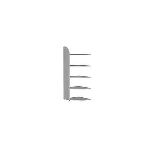 4044917365704 - Büroregal Dante® Eckregalfeld H 1900 x B 600 mm ohne Rückwand lichtgrau 4044917365704 - Büroregal Dante® Eckregalfeld H 1900 x B 600 mm ohne Rückwand lichtgrau