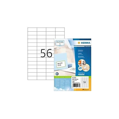 4008705042734 - Premium-Adressetiketten Nr 4273 525 x 212 mm selbstklebend permanenthaftend bedruckbar Papier weiß 5600 Stück auf 100 Blatt 4008705042734 - Premium-Adressetiketten Nr 4273 525 x 212 mm selbstklebend permanenthaftend bedruckbar Papier weiß 5600 Stück auf 100 Blatt