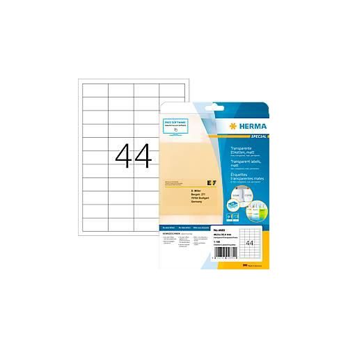 4008705046800 - Folienetiketten Special Nr 4680 483 x 254 mm wetterfest bedruckbar permanent transparent 1100 Stück auf 25 Blatt 4008705046800 - Folienetiketten Special Nr 4680 483 x 254 mm wetterfest bedruckbar permanent transparent 1100 Stück auf 25 Blatt