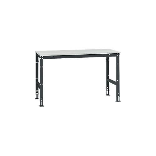 4045916070156 - AU40517016 Arbeits-Grundtisch UNIVERSAL Standard mit Melaminplatte BxTxH = 1500 x 800 x 760-870 mm Anthrazit 4045916070156 - AU40517016 Arbeits-Grundtisch UNIVERSAL Standard mit Melaminplatte BxTxH = 1500 x 800 x 760-870 mm Anthrazit