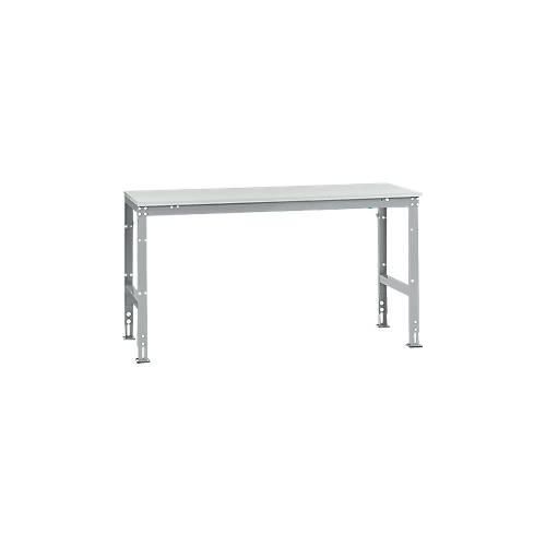 4045916070484 - AU40819006 Arbeits-Grundtisch UNIVERSAL Standard mit Melaminplatte BxTxH = 1750 x 800 x 760-870 mm Alusilber 4045916070484 - AU40819006 Arbeits-Grundtisch UNIVERSAL Standard mit Melaminplatte BxTxH = 1750 x 800 x 760-870 mm Alusilber