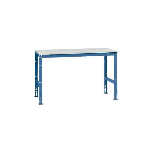 4045916070118 - AU40515007 Arbeits-Grundtisch UNIVERSAL Standard mit Melaminplatte BxTxH = 1500 x 800 x 760-870 mm Brillantblau (RAL 5007) 4045916070118 - AU40515007 Arbeits-Grundtisch UNIVERSAL Standard mit Melaminplatte BxTxH = 1500 x 800 x 760-870 mm Brillantblau (RAL 5007)