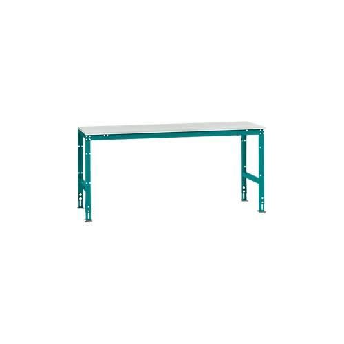 4045916070774 - AU41115021 Arbeits-Grundtisch UNIVERSAL Standard mit Melaminplatte BxTxH = 2000 x 800 x 760-870 mm Wasserblau 4045916070774 - AU41115021 Arbeits-Grundtisch UNIVERSAL Standard mit Melaminplatte BxTxH = 2000 x 800 x 760-870 mm Wasserblau