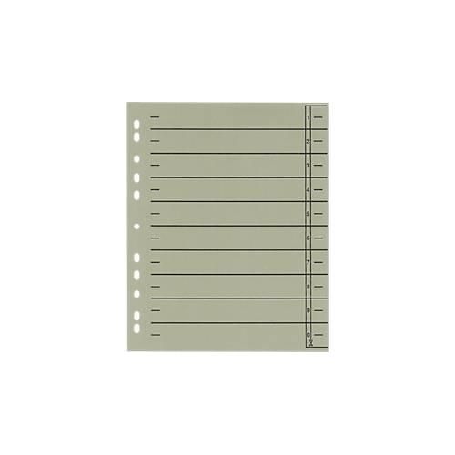 4018924951090 - Select Trennblätter mit Taben DIN A4- Format Linienaufdruck Universallochung 100 Stück grau 4018924951090 - Select Trennblätter mit Taben DIN A4- Format Linienaufdruck Universallochung 100 Stück grau