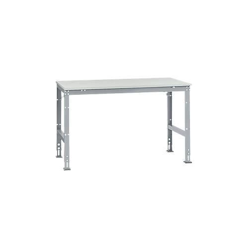 4045916070279 - AU40619006 Arbeits-Grundtisch UNIVERSAL Standard mit Melaminplatte BxTxH = 1500 x 1000 x 760-870 mm Alusilber 4045916070279 - AU40619006 Arbeits-Grundtisch UNIVERSAL Standard mit Melaminplatte BxTxH = 1500 x 1000 x 760-870 mm Alusilber