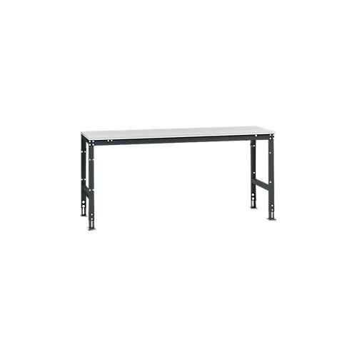 4045916079234 - AU41177016 Arbeits-Grundtisch UNIVERSAL Standard mit Kunststoffplatte BxTxH = 2000x800x760-870 mm Anthrazit 4045916079234 - AU41177016 Arbeits-Grundtisch UNIVERSAL Standard mit Kunststoffplatte BxTxH = 2000x800x760-870 mm Anthrazit