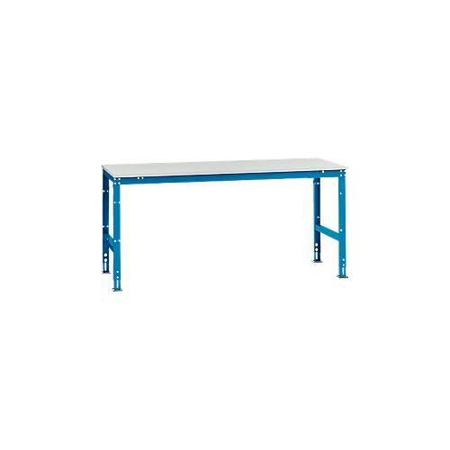 4045916070859 - AU41215012 Arbeits-Grundtisch UNIVERSAL Standard mit Melaminplatte BxTxH = 2000 x 1000 x 760-870 mm Licht-Blau (RAL 5012) 4045916070859 - AU41215012 Arbeits-Grundtisch UNIVERSAL Standard mit Melaminplatte BxTxH = 2000 x 1000 x 760-870 mm Licht-Blau (RAL 5012)