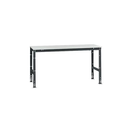4045916070477 - AU40817016 Arbeits-Grundtisch UNIVERSAL Standard mit Melaminplatte BxTxH = 1750 x 800 x 760-870 mm Anthrazit 4045916070477 - AU40817016 Arbeits-Grundtisch UNIVERSAL Standard mit Melaminplatte BxTxH = 1750 x 800 x 760-870 mm Anthrazit