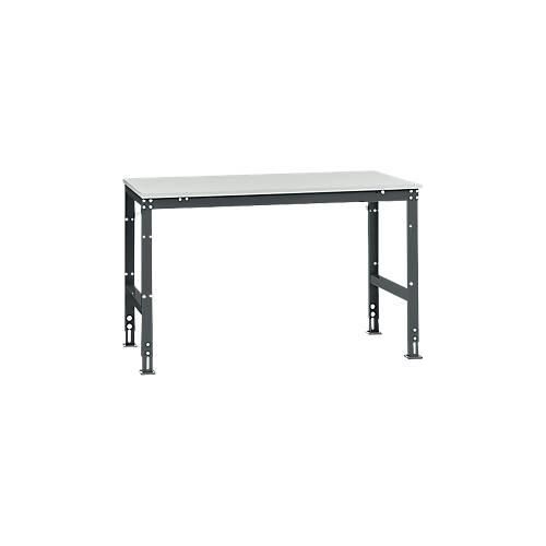 4045916078480 - AU40677016 Arbeits-Grundtisch UNIVERSAL Standard mit Kunststoffplatte BxTxH = 1500x1000x760-870 mm Anthrazit 4045916078480 - AU40677016 Arbeits-Grundtisch UNIVERSAL Standard mit Kunststoffplatte BxTxH = 1500x1000x760-870 mm Anthrazit