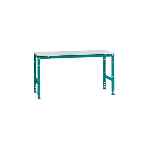 4045916078688 - AU40875021 Arbeits-Grundtisch UNIVERSAL Standard mit Kunststoffplatte BxTxH = 1750x800x760-870 mm Wasserblau 4045916078688 - AU40875021 Arbeits-Grundtisch UNIVERSAL Standard mit Kunststoffplatte BxTxH = 1750x800x760-870 mm Wasserblau