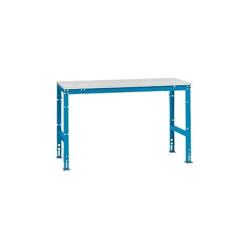 4045916078350 - AU40575012 Arbeits-Grundtisch UNIVERSAL Standard mit Kunststoffplatte BxTxH = 1500x800x760-870 mm Licht-Blau (RAL 5012) 4045916078350 - AU40575012 Arbeits-Grundtisch UNIVERSAL Standard mit Kunststoffplatte BxTxH = 1500x800x760-870 mm Licht-Blau (RAL 5012)